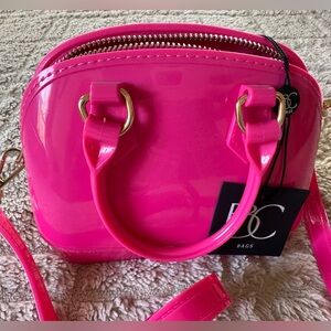 NWT BC Bags Barbie Pink Jelly Crossbody Bag
